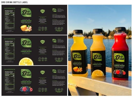 Dro Drink Bottle Label