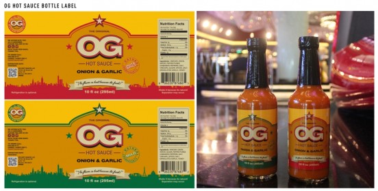 OG Hot Sauce Bottle Label